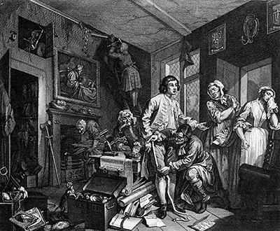 Tom Measured for New Clothes William Hogarth